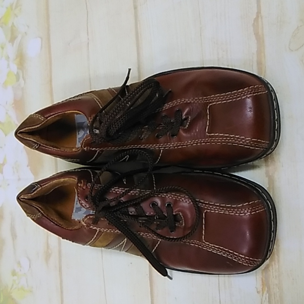 Men's Brown Leather Shoes 4811b